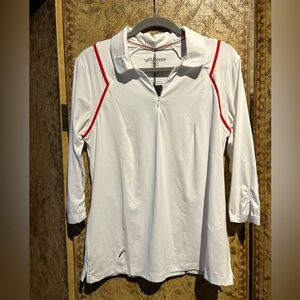 NWT SwingDish Golf Pullover Size Large White